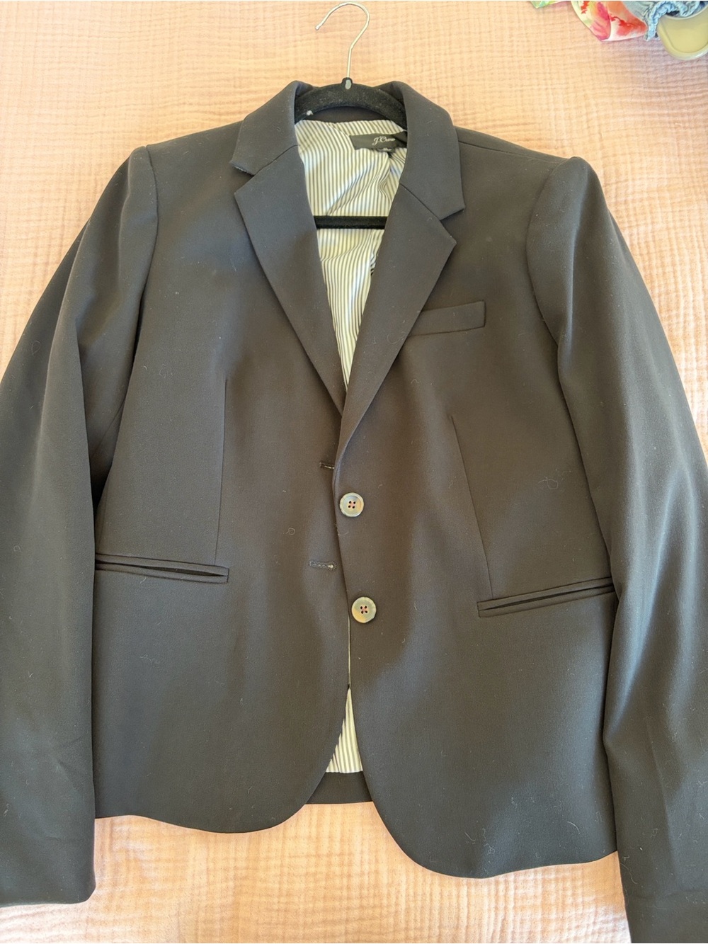 New J. Crew Black Two-Button Woman's Blazer